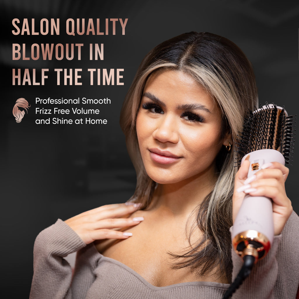 Truly Unique Soft Lilac Blush and Rose Gold Hot Air Blow Dryer